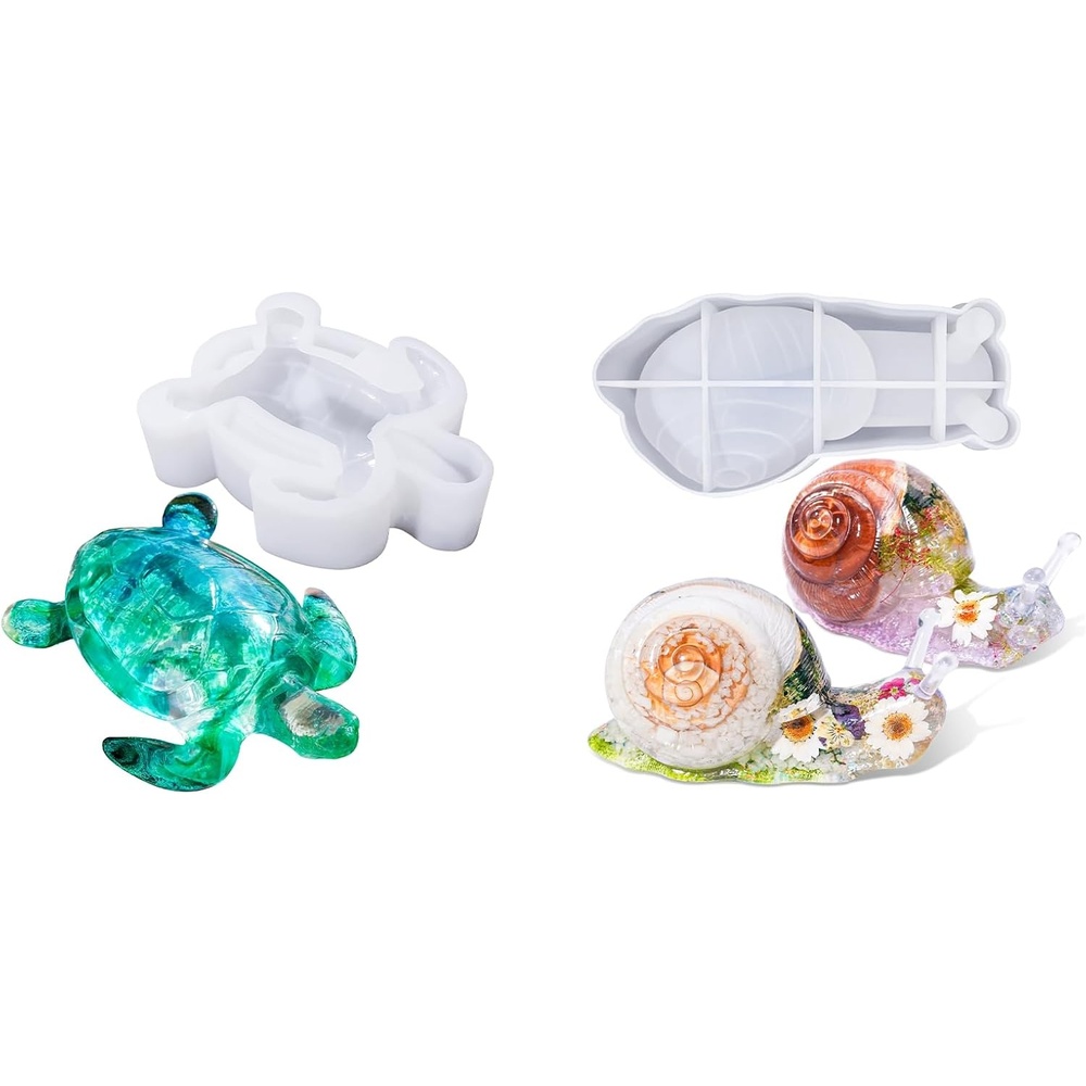 image:imageBundle Turtle Resin Mold and Snail Resin Mold