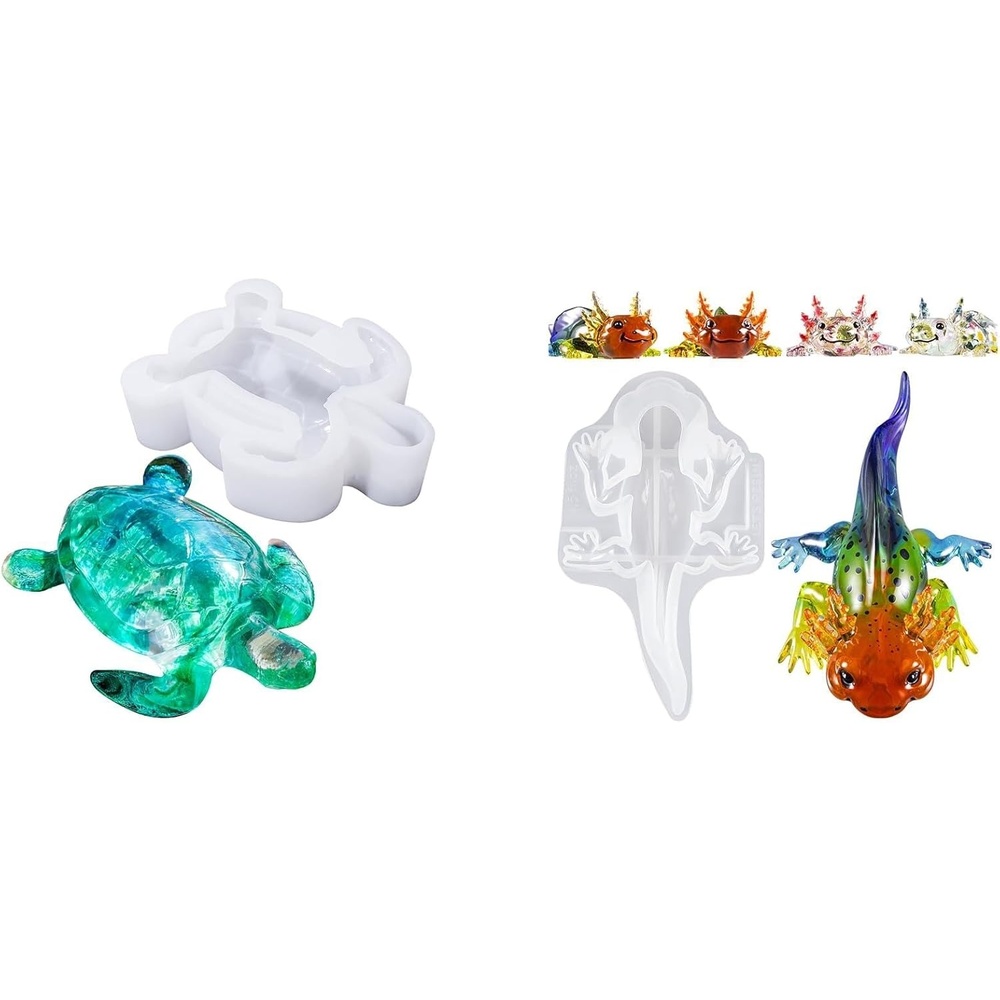 image:imageBundle Turtle Shape Resin Mold and Axolotl Shape Resin Mold