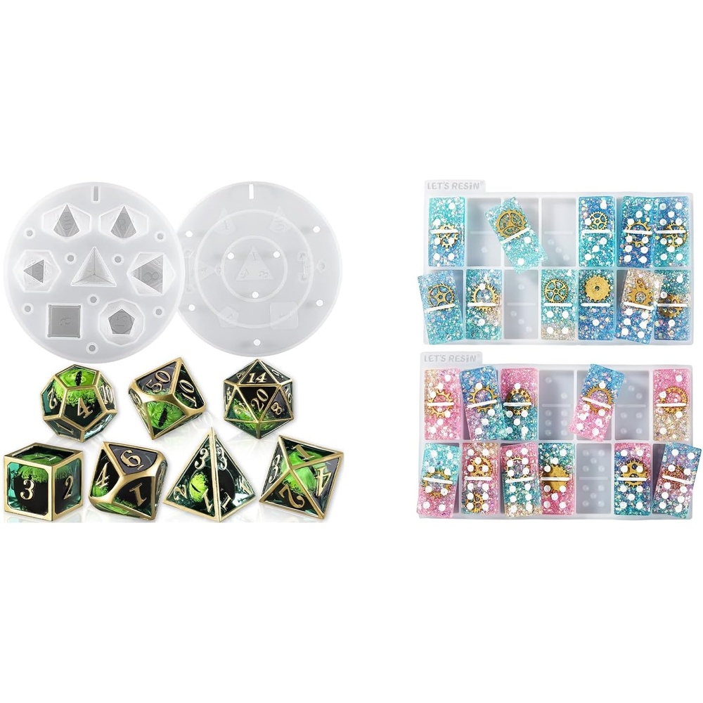 image:imageUpgraded Dice Resin Mold and Domino Resin Mold