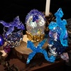 Bondle Set of Hear, Speak, See No Evil 3 Pcs Dragon Epoxy Resin Molds,Gemstone Dragon Resin Mold