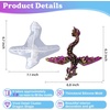 Bondle Set of Hear, Speak, See No Evil 3 Pcs Dragon Epoxy Resin Molds,Gemstone Dragon Resin Mold