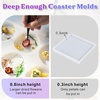 Bundle 6 Cavity Coaster Mold and Cutting Board Resin Mold
