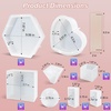 Bundle Deep Round Coaster Molds and 8Pcs Epoxy Resin Molds