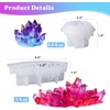 Bundle Set of Crystal Cluster Resin Molds, 18Pcs Pendulum Crystal Molds for Resin