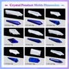 Bundle Set of Crystal Cluster Resin Molds, 18Pcs Pendulum Crystal Molds for Resin