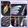 Bundle Set of Crystal Cluster Resin Molds, 18Pcs Pendulum Crystal Molds for Resin