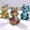 Bundle Set of Hear, Speak, See No Evil 3 Pcs Dragon Epoxy Resin Molds, Dragon Egg Resin Molds