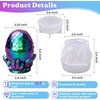 Bundle Set of Hear, Speak, See No Evil 3 Pcs Dragon Epoxy Resin Molds, Dragon Egg Resin Molds
