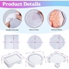 LET’S RESIN 18 Pcs Coaster Resin Molds Silicone, Coaster Molds with Round Square Octagon Shape Holder Molds, Resin Chess Set Mold with 16 Piece 3D Full Size Chess Checkers & Chess Board Epoxy Silicone