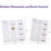 LET’S RESIN 2-in-1 Resin Mold Kit – 24 Badge Reel & Phone Grip Molds for DIY Resin Keychain