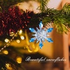 LET’S RESIN Christmas Resin Molds, 6 Pcs Varying Sizes Snowflake Epoxy Resin Molds Silicone, 3D Ice Crystal Resin Ornament Molds, Silicone Molds for Epoxy Resin, Tree & Car Decoration