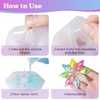 LET’S RESIN Christmas Resin Molds, 6 Pcs Varying Sizes Snowflake Epoxy Resin Molds Silicone, 3D Ice Crystal Resin Ornament Molds, Silicone Molds for Epoxy Resin, Tree & Car Decoration
