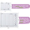 LET’S RESIN Large Tic Tac Toe Resin Mold 2Pcs, Double 6 Domino Epoxy Mold Standard Size, Glossy Molds for Resin Casting, Silicone Molds for Epoxy Resin