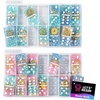 LET’S RESIN Large Tic Tac Toe Resin Mold 2Pcs, Double 6 Domino Epoxy Mold Standard Size, Glossy Molds for Resin Casting, Silicone Molds for Epoxy Resin