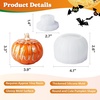 LET’S RESIN Pumpkin Jar Resin Molds, Halloween Resin Molds Silicone, Pumpkin Silicone Molds for Resin Art, Storage Box Candle Jar, Autumn Decor, Halloween Decor, Jewelry Trinket Container(Pumpkin Jar Molds)