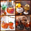 LET’S RESIN Pumpkin Jar Resin Molds, Halloween Resin Molds Silicone, Pumpkin Silicone Molds for Resin Art, Storage Box Candle Jar, Autumn Decor, Halloween Decor, Jewelry Trinket Container(Pumpkin Jar Molds)