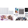 Bundle Set of Chess Molds for Resin Casting, Large Tic Tac Toe Resin Mold