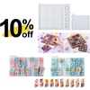 LET’S RESIN Large Tic Tac Toe Resin Mold 2Pcs, Double 6 Domino Epoxy Mold Standard Size, Glossy Molds for Resin Casting, Silicone Molds for Epoxy Resin